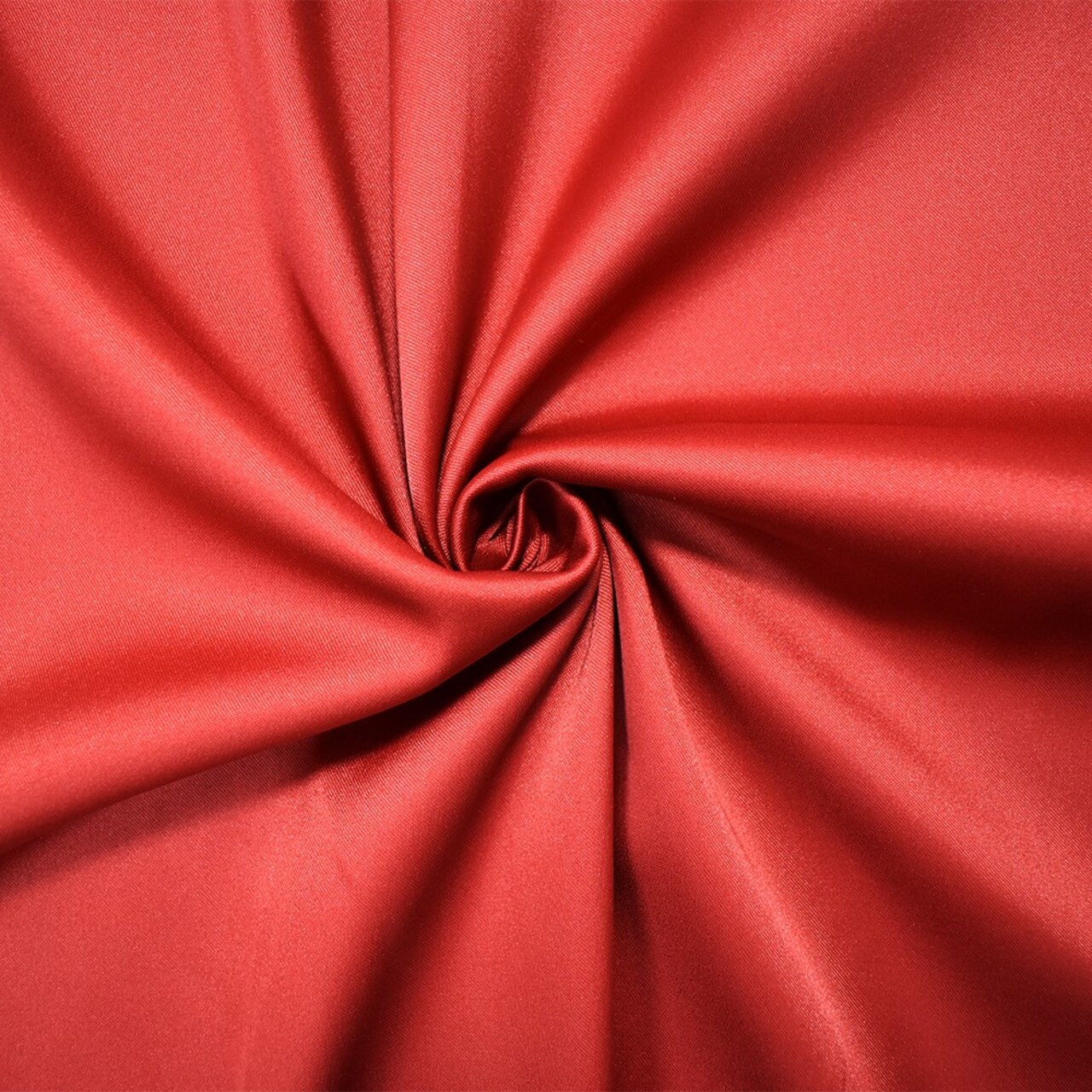 Deep Red Poly Stretch Spandex Lamour Solid Satin Woven Fabric By the Yard